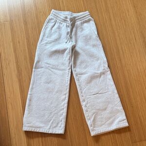 Women Aritzia TNA Sweatpants cozy Fleece in Light Gray Size 2XS